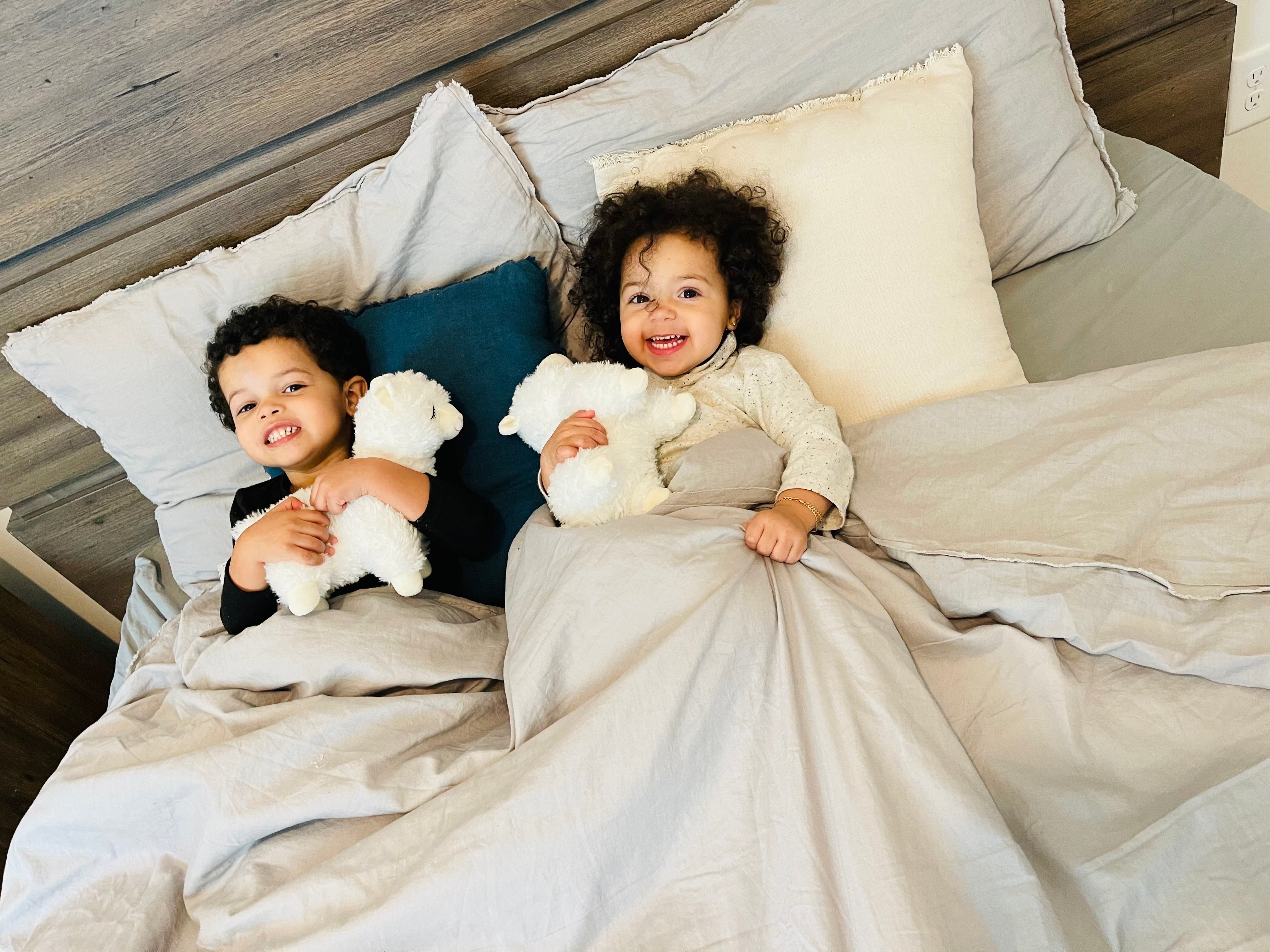This full sized matching stuffed animal is the perfect accompaniment to the Mookabee Swaddle. Soft and snuggly, it's sure to provide comfort to big brother and big sister - or as your baby graduates from their Mookabee lovey.